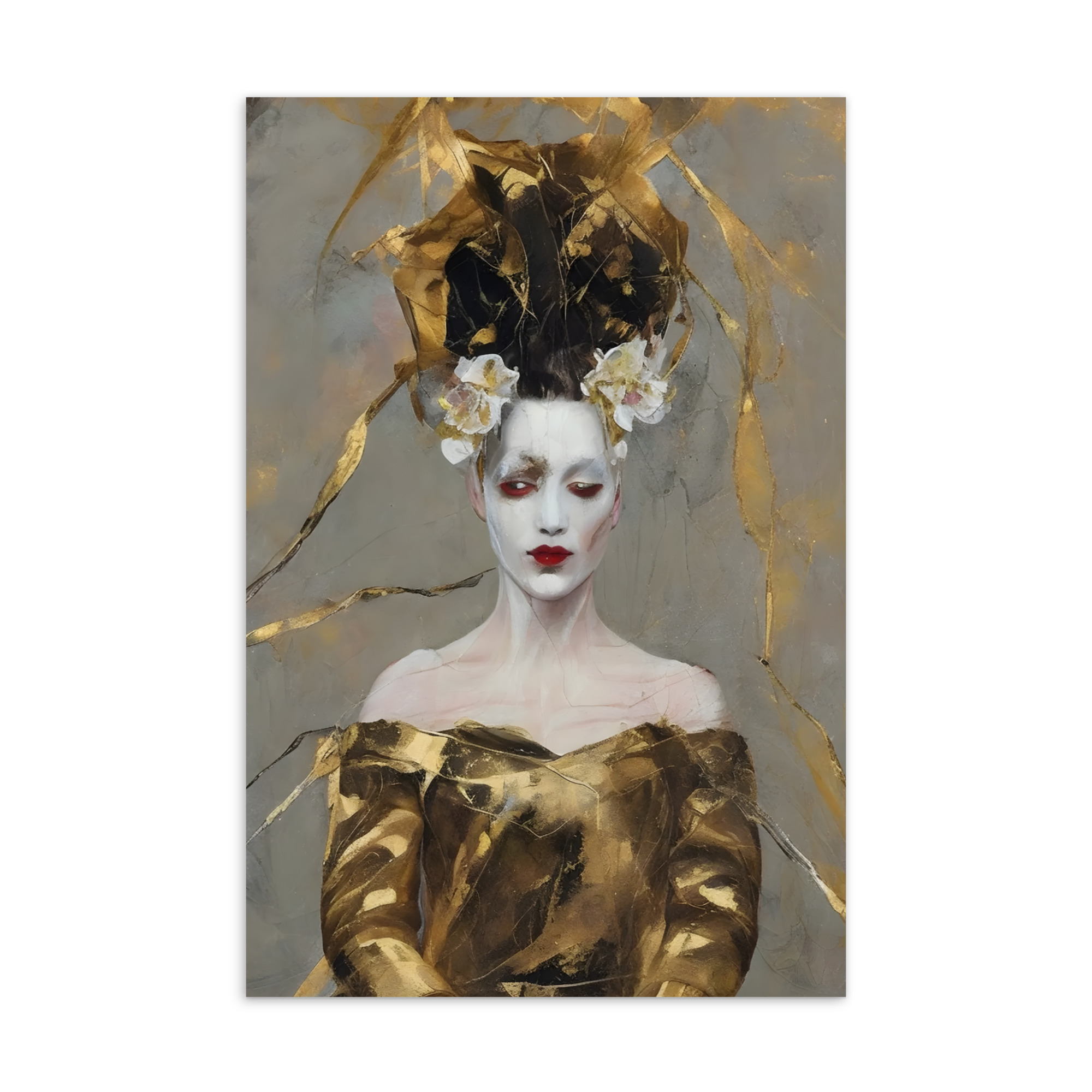 standard-postcard-4x6-front-694ba6ab440a8.jpg: Esoteric art postcard from the Jeanette Gibson collection, a tactile talismanic print featuring AI-generated new media motifs and spiritual luxury design.